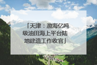 天津：渤海亿吨级油田海上平台陆地建造工作收官